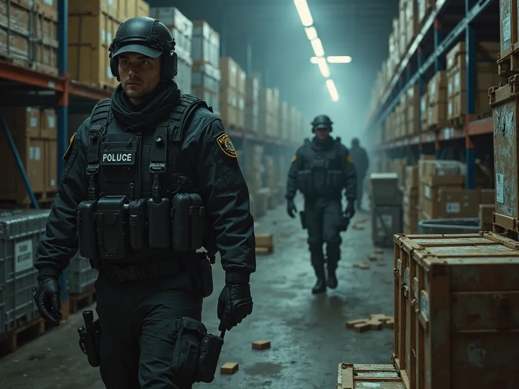 Customs legal consultant providing expert support for customs seizure recovery, navigating complex legal processes to assist clients in retrieving seized goods and resolving disputes within a warehouse setting.