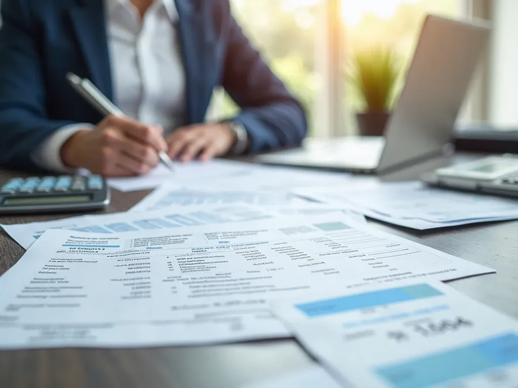 Wealth statement filing consultant in Karachi meticulously preparing and reconciling wealth statements, ensuring accurate documentation and compliance with financial reporting requirements in a professional office setting.