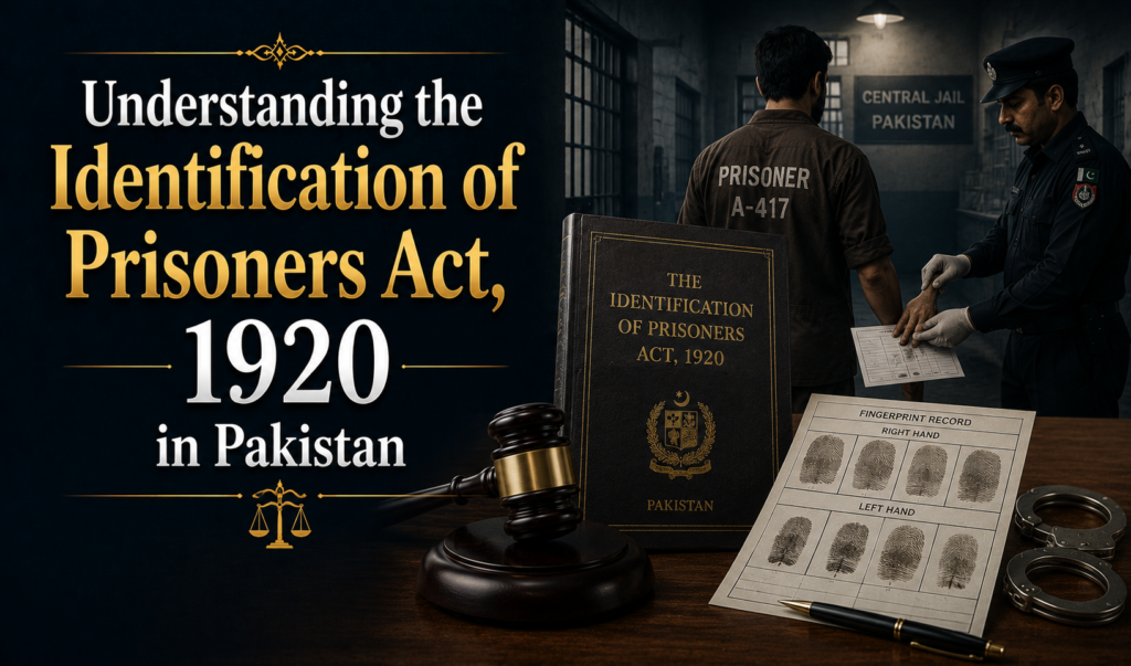 Understanding the Identification of Prisoners Act, 1920 in Pakistan​