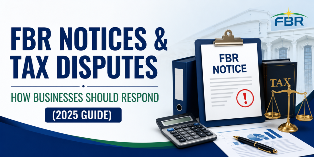 FBR Notices & Tax Disputes How Businesses Should Respond (2025 Guide)​
