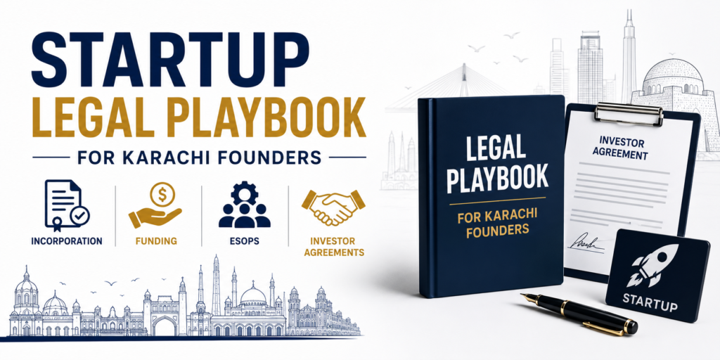 Startup Legal Playbook for Karachi Founders Incorporation, Funding, ESOPs & Investor Agreements​