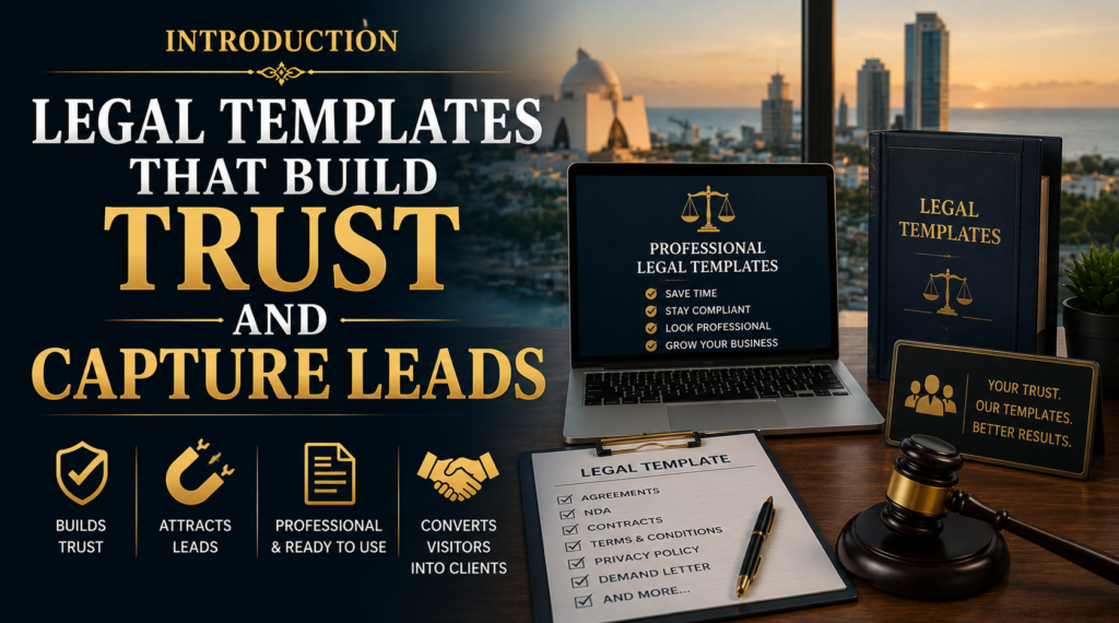 Introduction Legal Templates That Build Trust and Capture Leads​