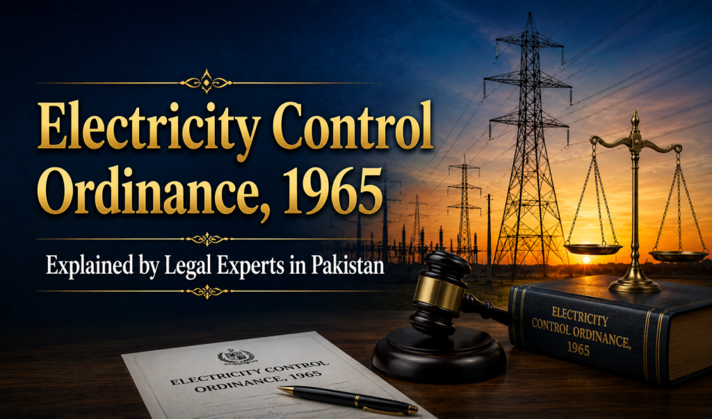 Electricity Control Ordinance, 1965