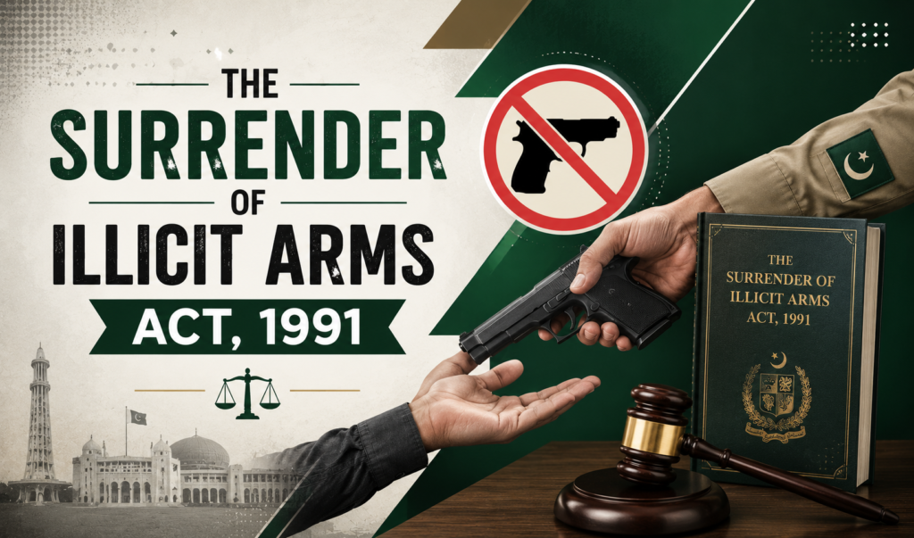 The Surrender of Illicit Arms Act, 1991