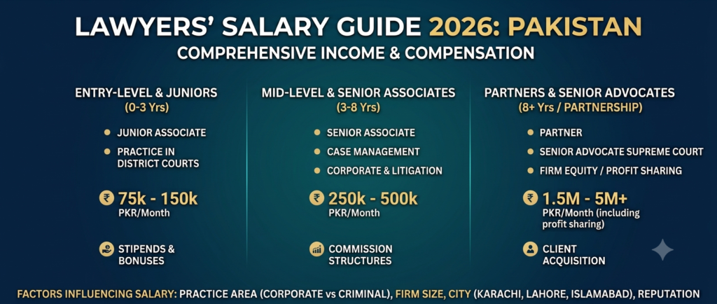 How Much Do Lawyers Get Paid in Pakistan? (2026 Complete Salary Guide)​